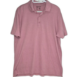 Fresh Clean Threads Torrey Polo Shirt | Men's Size XL - Fits L | Mauve Pink